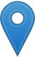 Blue map marker
